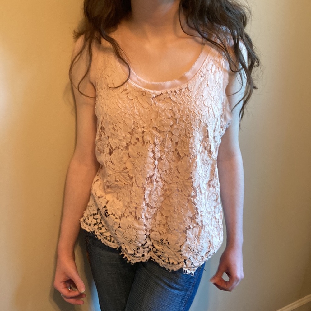 Banana Republic lace top, small